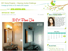 Tablet Screenshot of cleaningjunkie.com